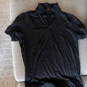 Theory Black Polo Shirt